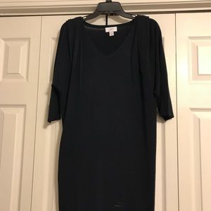 Ann Taylor Loft Navy Blue Sweater Dress